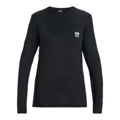 Długi rękaw Rash Vest dla Kobiety HAPPY WAVES Czarny. Czarne bikini damskie Roxy, l, bez wzorów. Za 169.99 zł.