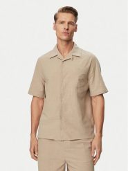 Ysabel Mora Koszula 90538 Beżowy ciemny Regular Fit. Brązowe koszule męskie ysabel mora, m, bez wzorów, z bawełny, bez kołnierzyka, bez ramiączek. Za 209.99 zł.