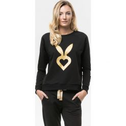 Cardio Bunny - Bluza Poppy. Żółte bluzy sportowe damskie Cardio Bunny, z nadrukiem, z bawełny. W wyprzedaży za 89.90 zł.