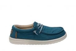 Półbuty Hodaki Captain Worn Illusion 003271, Niebieski, Materiał - 43. Niebieskie półbuty na co dzień męskie Hodaki, na lato, z bawełny, klasyczne, bez zapięcia. W wyprzedaży za 179.10 zł.