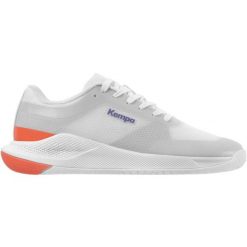 Damskie buty halowe Kempa Kourtly Two. Białe obuwie sportowe damskie Kempa, bez wzorów, do piłki ręcznej. Za 432.50 zł.