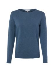 Brookshire bluzka z dzianiny Kobiety Bawełna niebieski, XXL. Niebieskie bluzki damskie brookshire, uniwersalny, bez wzorów, z bawełny, eleganckie, bez kołnierzyka, bez ramiączek. Za 199.95 zł.