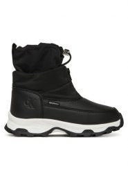 Calvin Klein Śniegowce Snow Boot V3X5-83193-1474 S Czarny. Czarne buty zimowe chłopięce Calvin Klein, bez wzorów, ze skóry, bez zapięcia. Za 629.99 zł.
