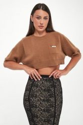 Sweter damski z kaszmirem ELISABETTA FRANCHI. Swetry damskie Elisabetta Franchi, bez wzorów, z kaszmiru, bez kołnierzyka, bez ramiączek, bez kaptura. Za 1,669.00 zł.