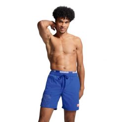 Spodenki Puma Swim Men Utility Mid Shorts 1p Chil, Mężczyźni. Niebieskie kąpielówki męskie Puma, m, bez wzorów, z poliamidu. Za 238.99 zł.