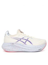 Asics Buty do biegania Gel-Nimbus 27 Tokyo 1011C120 Szary. Szare buty sportowe męskie Asics, z meshu, bez zapięcia, do biegania. Za 649.99 zł.