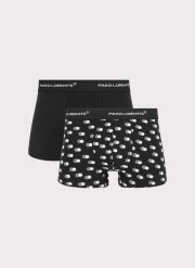 PAKO LORENTE – Dwupak bokserek w kolorze czarnym. Czarne bokserki męskie Pako Lorente, m, bez wzorów, z bawełny. Za 59.99 zł.