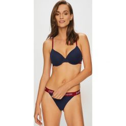 Emporio Armani - Stringi. Brązowe stringi damskie Emporio Armani. W wyprzedaży za 99.90 zł.