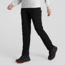 Spodnie damskie Craghoppers Mimas. Czarne spodnie sportowe damskie Craghoppers, bez wzorów, trekkingowe. W wyprzedaży za 348.40 zł.