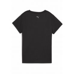 Damska koszulka do biegania z grafiką i napisem PUMA Black Q2. Czarne koszulki sportowe damskie Puma, xs, bez wzorów, sportowe, bez kołnierzyka. W wyprzedaży za 94.00 zł.