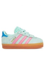 Adidas Sneakersy Gazelle Comfort Closure JP7135 Zielony. Zielone buty sportowe dziewczęce Adidas, bez wzorów, ze skóry, bez zapięcia. Za 219.99 zł.