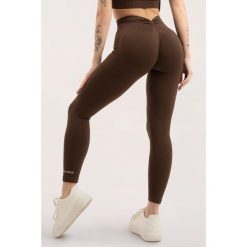Legginsy fitness damskie Gym Glamour deep push up 2.0. Brązowe legginsy damskie GYM GLAMOUR, s, bez wzorów. Za 169.99 zł.