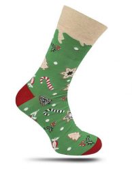 Skarpetki Świąteczne, Zielone, Merry Christmas, Choinki, Gwiazdki, Rózgi -MORE- Męskie. Zielone skarpety męskie More, bez wzorów, z bawełny. Za 24.90 zł.