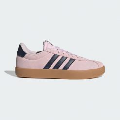 Buty VL Court 3.0. Brązowe obuwie sportowe damskie Adidas, bez wzorów, trekkingowe. Za 299.00 zł.