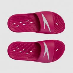 Klapki basenowe damskie Speedo Slide. Białe klapki damskie Speedo, bez wzorów. Za 82.99 zł.