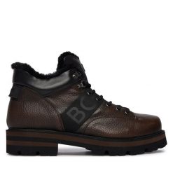 Trzewiki Bogner. Brązowe botki męskie Bogner, bez wzorów, bez zapięcia. Za 2,089.00 zł.