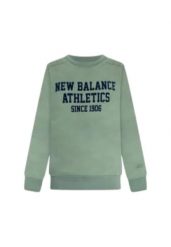 Bluza męskie New Balance zielony. Zielone bluzy sportowe męskie New Balance, l, bez wzorów, z materiału, bez kaptura, trekkingowe. Za 447.15 zł.