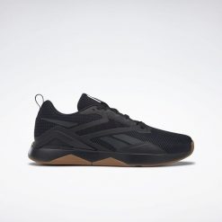 Buty na trening męskie REEBOK NANOFLEX TR 2.0. Brązowe buty sportowe męskie Reebok, z materiału, bez zapięcia, na fitness i siłownię. Za 274.00 zł.
