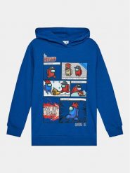 NAME IT Bluza 13221796 Niebieski Regular Fit. Niebieskie bluzy dla chłopców Name it, bez wzorów, z bawełny, bez ramiączek, bez kaptura. Za 129.99 zł.