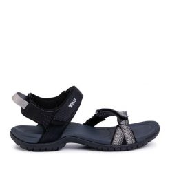 Sandały Teva. Czarne obuwie sportowe damskie Teva, bez wzorów, trekkingowe. Za 259.99 zł.