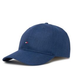 Czapka z daszkiem Tommy Hilfiger. Niebieskie czapki i kapelusze męskie Tommy Hilfiger, bez wzorów. Za 139.99 zł.