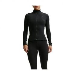 Bluza treningowa damska Nike IM7046010BLACKWHITE. Czarne bluzy damskie Nike, s, bez wzorów, bez kaptura, na fitness i siłownię. Za 353.00 zł.