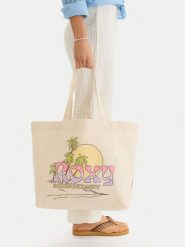 Roxy Torebka CWBEO-ROXY-L-002-09 Beżowy. Brązowe torebki do ręki damskie Roxy, bez wzorów, z materiału, bez dodatków. Za 79.99 zł.