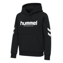 Bluza z kapturem Hummel Legacy 2.0. Czarne bluzy sportowe męskie Hummel, bez wzorów, z kapturem, trekkingowe. Za 279.50 zł.