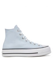 Converse Trampki Chuck Taylor All Star Lift Platform A10644C Błękitny. Niebieskie trampki i tenisówki damskie Converse, bez wzorów, z materiału, retro, bez zapięcia. Za 259.99 zł.