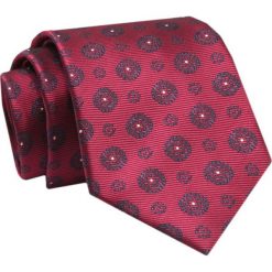 Krawat - ALTIES - Czerwony w Oryginalne Grochy. Czerwone krawaty i muchy Alties, bez wzorów, z tkaniny, eleganckie. Za 49.00 zł.