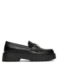 DeeZee Loafersy 18638-14 Czarny. Czarne mokasyny damskie DeeZee, z materiału. Za 149.99 zł.