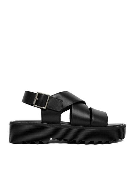 G-Star Raw Sandały CEO-WI16-AVA-01 Czarny. Czarne sandały damskie G-Star, bez wzorów, bez obcasa, na płaskiej podeszwie, bez zapięcia. Za 259.99 zł.