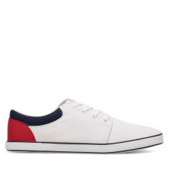 Trampki Lanetti. Białe trampki męskie Lanetti, bez wzorów, bez zapięcia. Za 59.99 zł.
