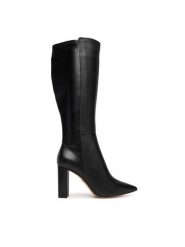 Aldo Kozaki Electro 13863039 Czarny. Czarne kozaki damskie Aldo, ze skóry, bez obcasa, na słupku. Za 719.99 zł.