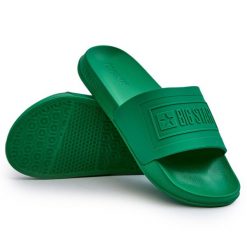 Klapki Męskie Big Star NN174650 Zielone. Zielone klapki męskie eleganckie. Za 128.00 zł.