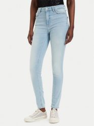 Guess Jeansy W6GA46 D0688 Niebieski Skinny Fit. Niebieskie jeansy damskie Guess. Za 524.99 zł.