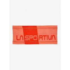 Opaska sportowa na głowę La Sportiva Diagonal Headband - flamingo/cherry tomato. Brązowe czapki i kapelusze damskie La Sportiva, bez wzorów, sportowe. Za 102.99 zł.