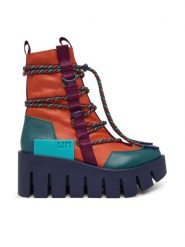 United Nude Trzewiki Grip Desert LO 11034992165 Pomarańczowy. Brązowe botki damskie United Nude, ze skóry, bez obcasa, na koturnie, bez zapięcia. Za 1,579.00 zł.