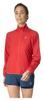Kurtka techniczna damska ODLO Essential Light Jacket. Białe kurtki damskie Odlo, l, bez wzorów, z materiału, z kapturem, do biegania. Za 305.99 zł.