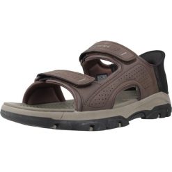 Sandały SKECHERS SLIP-INS TRESMEN-REECE Brązowy. Brązowe sandały męskie Skechers, z materiału, bez zapięcia. Za 279.99 zł.