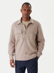 Guess Kurtka przejściowa M5BP28 K0801 Beżowy Classic Fit. Brązowe kurtki męskie Guess, m, z aplikacjami, z syntetyku, bez kaptura. Za 479.99 zł.