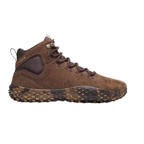 Buty do biegania męskie Merrell J007107. Brązowe buty sportowe męskie Merrell, z materiału, bez zapięcia, do biegania. Za 652.00 zł.