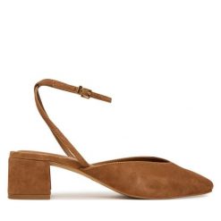 Czółenka Aldo. Brązowe czółenka damskie Aldo, bez wzorów, bez obcasa, bez zapięcia. Za 459.99 zł.