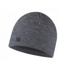 Czapka z wełny merino o strukturze polaru. Szare czapki i kapelusze damskie Buff, bez wzorów, z polaru, sportowe. Za 159.99 zł.