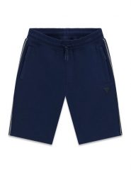 Guess Szorty sportowe L6GD17 K6ZS1 Granatowy Regular Fit. Niebieskie szorty dla chłopców Guess, z aplikacjami, z bawełny, sportowe. Za 214.99 zł.