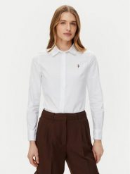 U.S. Polo Assn. Koszula WUP1417 Biały Regular Fit. Białe bluzki damskie U.S. Polo Assn., s, bez wzorów, z bawełny, bez kołnierzyka, bez ramiączek. Za 229.99 zł.
