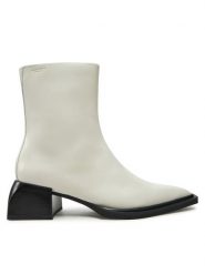Vagabond Shoemakers Botki Vivian 5453-001-01 Écru. Botki damskie Vagabond Shoemakers, ze skóry, bez obcasa, na słupku, bez zapięcia. Za 859.99 zł.