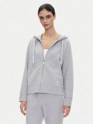 DKNY Sport Bluza DP5J9510 Szary Relaxed Fit. Szare bluzy damskie DKNY Sport, xs, bez wzorów, z bawełny, bez kaptura. Za 339.99 zł.