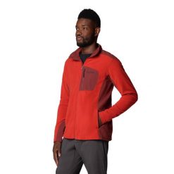 Bluza polarowa męska Columbia Klamath Range Full Zip. Czerwone bluzy męskie Columbia, m, bez wzorów, z polaru, bez kaptura, trekkingowe. Za 169.99 zł.