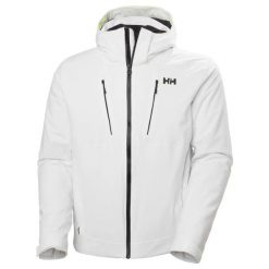 Kurtka narciarska Helly Hansen Alpha 4.0. Białe kurtki męskie Helly Hansen, m, bez wzorów, z dzianiny, bez kaptura. Za 1,682.50 zł.